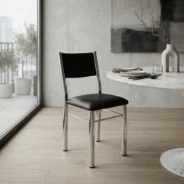 Silla Apolo Tapizada - Base Cromada