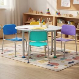 Combo Infantil: Mesa 90 cm + 4 Sillas