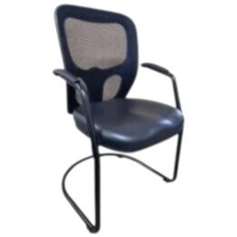 Sillón India – c/Brazos – Trineo Base Negra