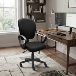 Sillón Ejecutivo Riota - Brazos 350 - Estrella Negra