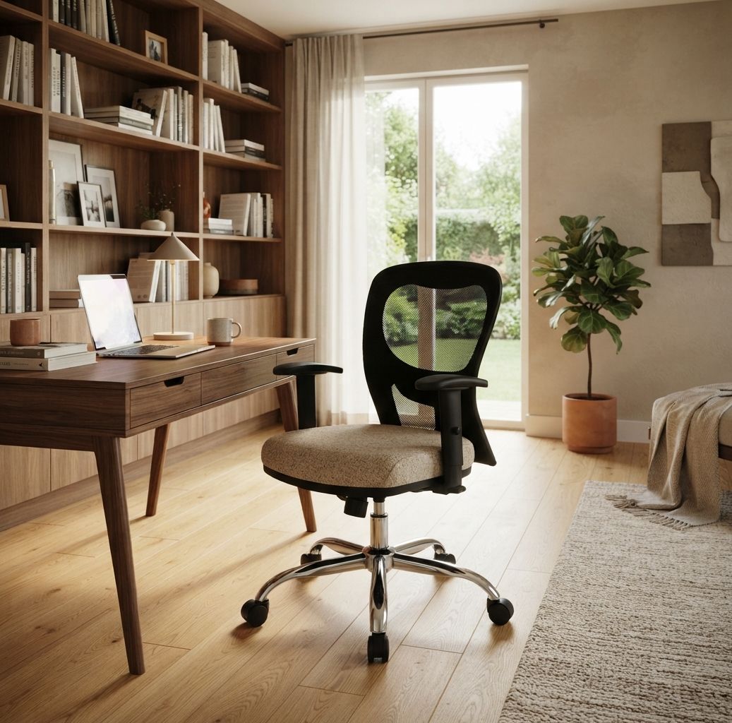 Sillón Ejecutivo Citiz sCabezal – Estrella Cromada beige