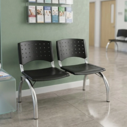 Tandem Lisy Plástico x2 - Base Metalizada - Curvo