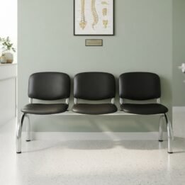 Tandem Lisy Tapizado x3 - Base Cromada - Curvo