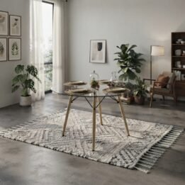 Mesa Eames Redonda - Vidrio