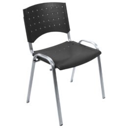 Silla Lisy Fija Plastica - s/ Brazos - Base Metalizada