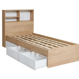 Cama Box 1 Plaza Con Repisa