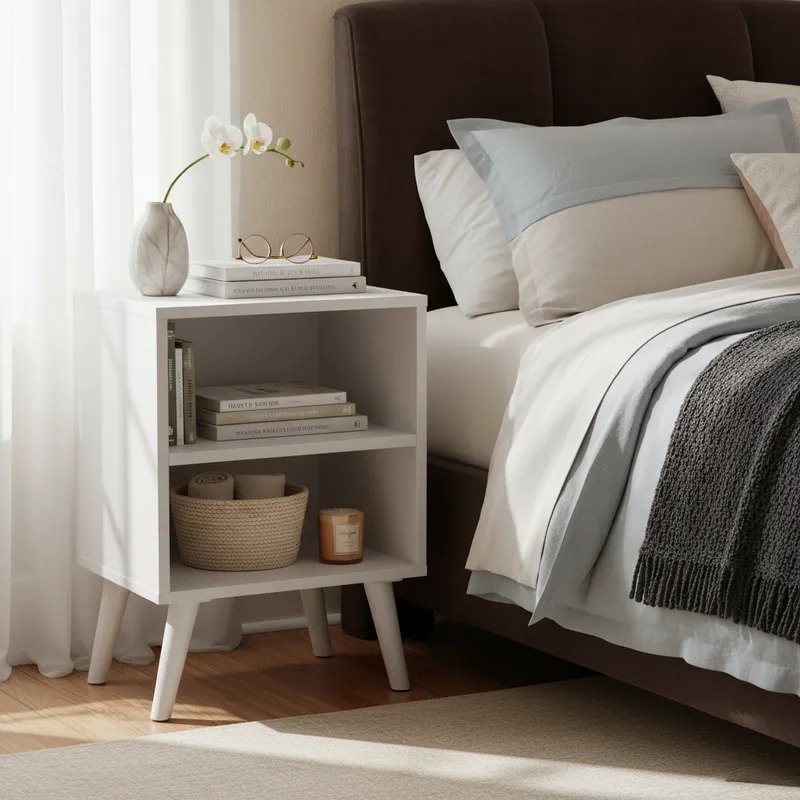 Mesa de luz base blanca 1