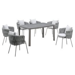 Set Positano Mesa 160x90 + 6 Sillas