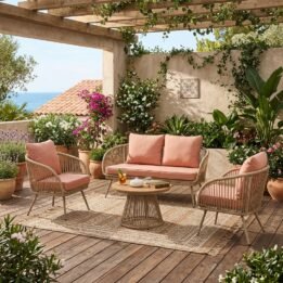 Set Encanto Mesa + Sillones Ratán
