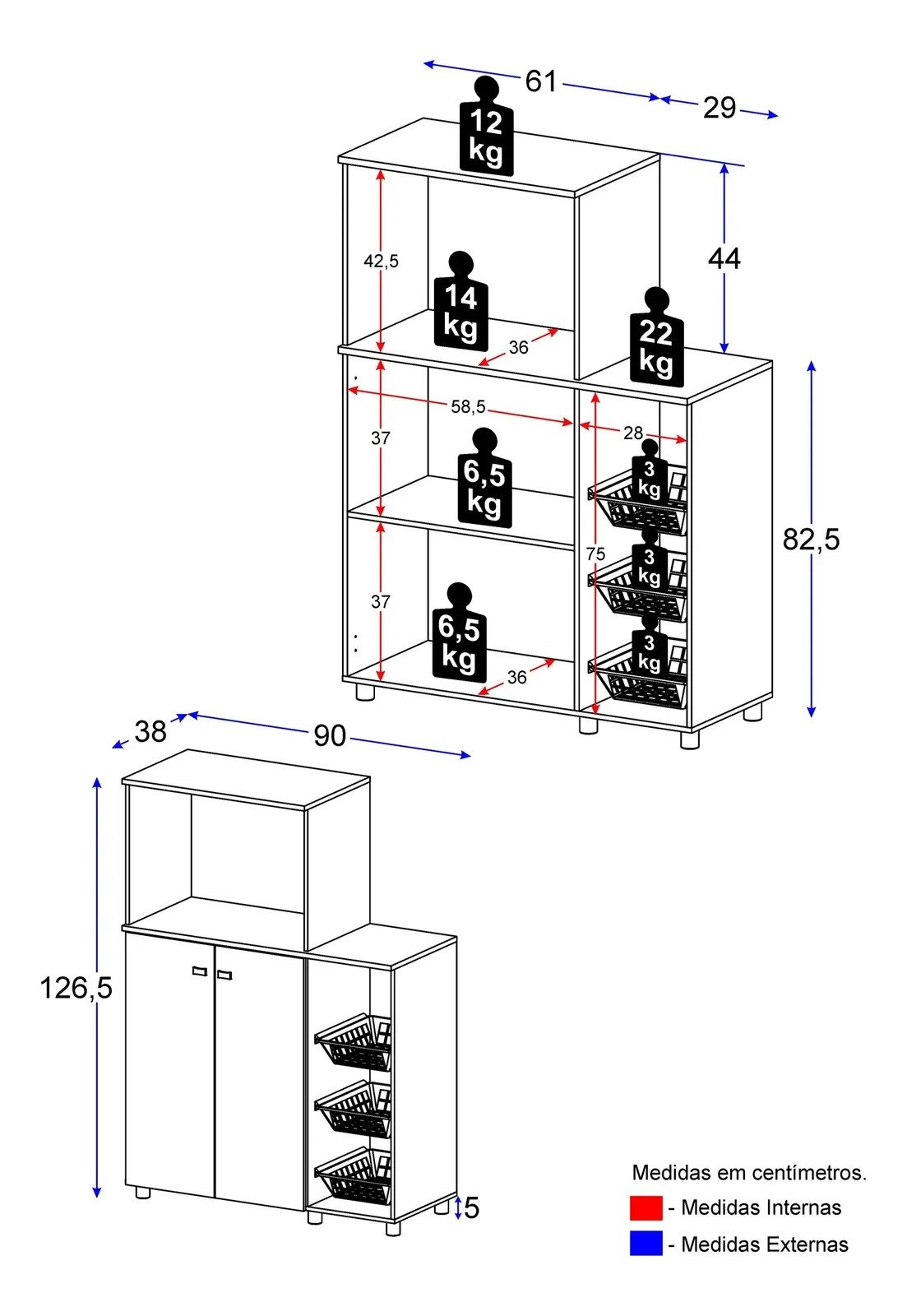 MEDIDAS ARMARIO MULTIUSO
