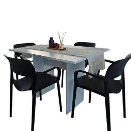 Combo Silla Smile c/brazo x4 + Mesa 110x80