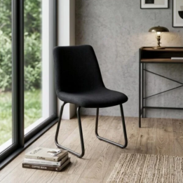 Silla Melix Tapizada - Base Trineo