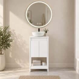 Espejo Redondo 60cm Con Luz Led